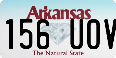 AR license plate 156UOV