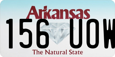 AR license plate 156UOW