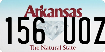 AR license plate 156UOZ