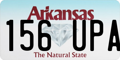 AR license plate 156UPA