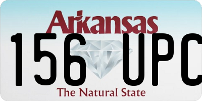 AR license plate 156UPC