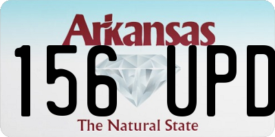 AR license plate 156UPD