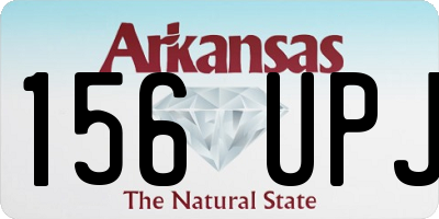 AR license plate 156UPJ