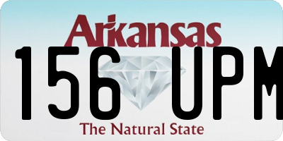 AR license plate 156UPM