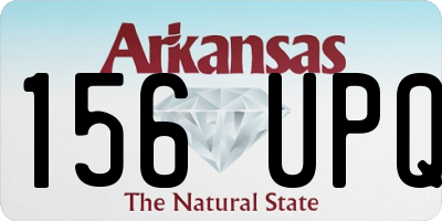 AR license plate 156UPQ
