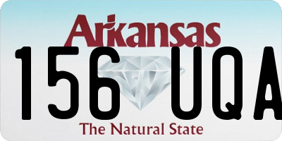 AR license plate 156UQA