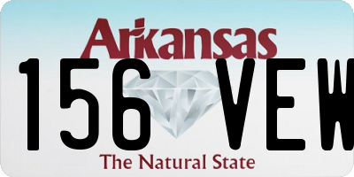 AR license plate 156VEW