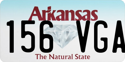 AR license plate 156VGA