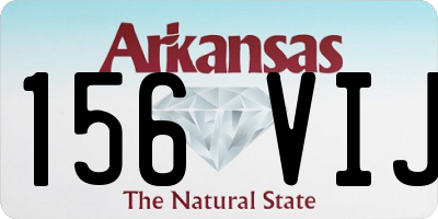 AR license plate 156VIJ