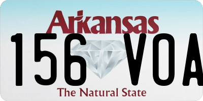 AR license plate 156VOA