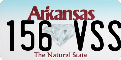 AR license plate 156VSS