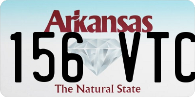 AR license plate 156VTC