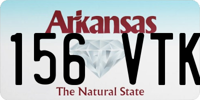 AR license plate 156VTK