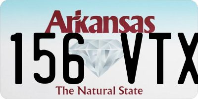 AR license plate 156VTX