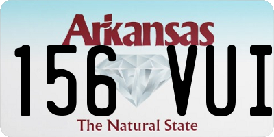 AR license plate 156VUI