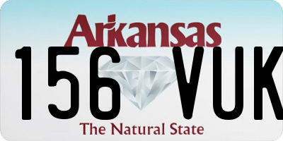 AR license plate 156VUK