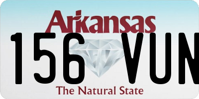 AR license plate 156VUN