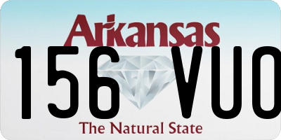 AR license plate 156VUO