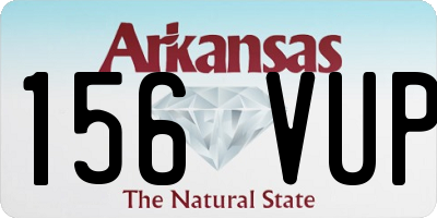 AR license plate 156VUP