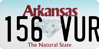 AR license plate 156VUR