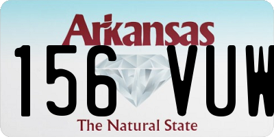 AR license plate 156VUW