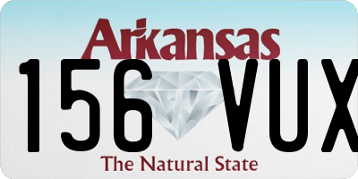 AR license plate 156VUX