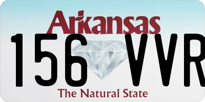 AR license plate 156VVR