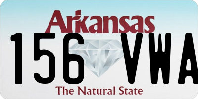 AR license plate 156VWA