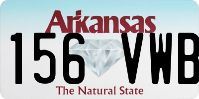 AR license plate 156VWB