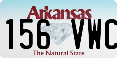 AR license plate 156VWC