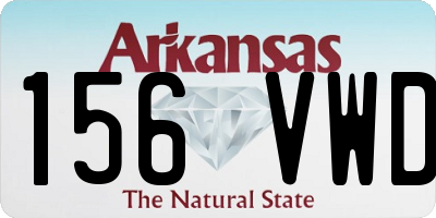 AR license plate 156VWD