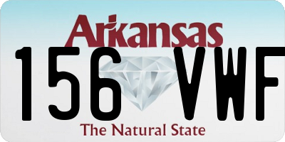 AR license plate 156VWF