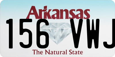 AR license plate 156VWJ
