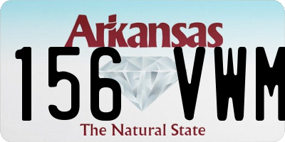 AR license plate 156VWM