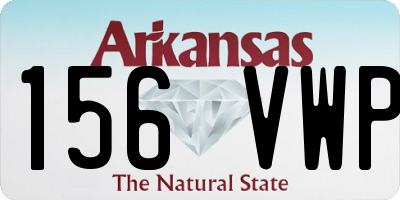 AR license plate 156VWP