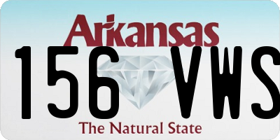 AR license plate 156VWS