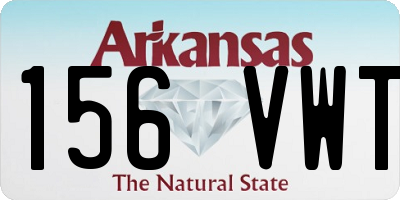 AR license plate 156VWT