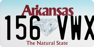 AR license plate 156VWX