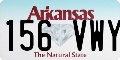AR license plate 156VWY