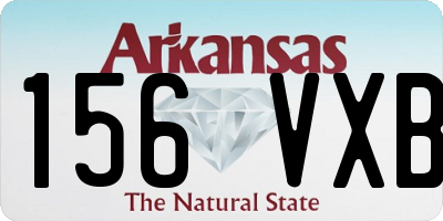 AR license plate 156VXB