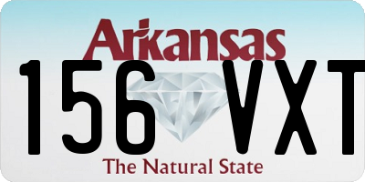 AR license plate 156VXT