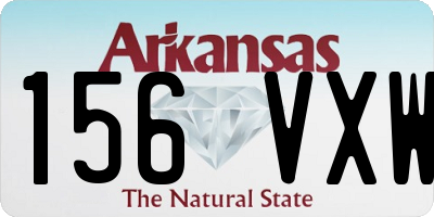 AR license plate 156VXW