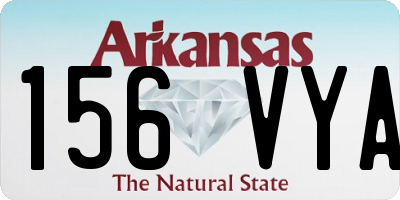 AR license plate 156VYA
