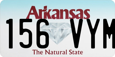 AR license plate 156VYM