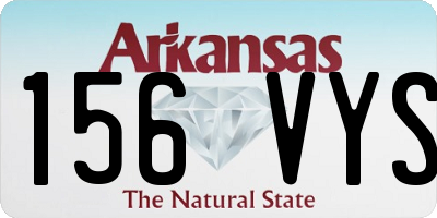 AR license plate 156VYS