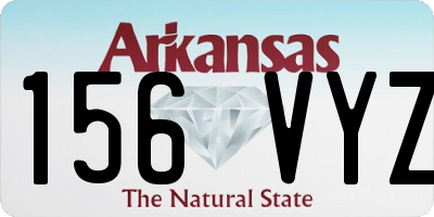 AR license plate 156VYZ
