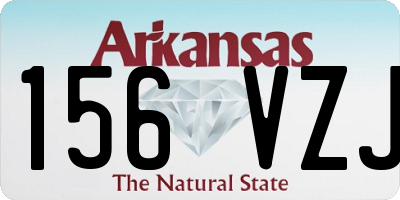 AR license plate 156VZJ