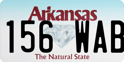 AR license plate 156WAB