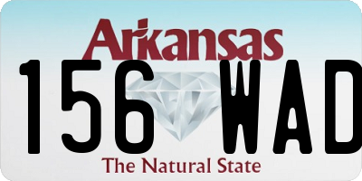AR license plate 156WAD