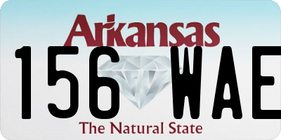 AR license plate 156WAE